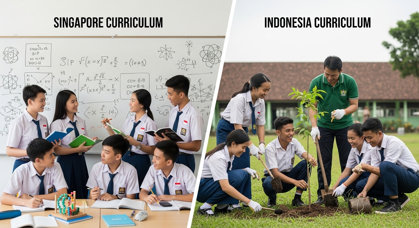 Kurikulum Singapura vs Indonesia: Fokus pada Matematika dan Sains atau Pembentukan Karakter?